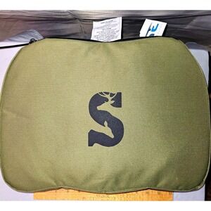 STT Ergonomic Portable Seat Cushion w/ Strap Green/Black QC-009063